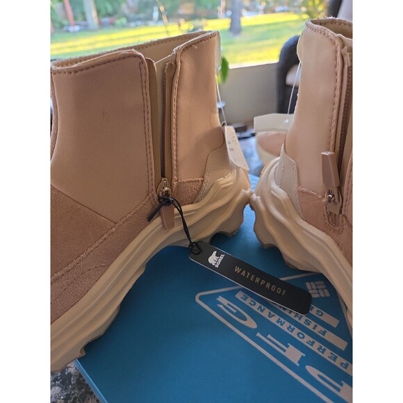 Sorel Kinetic Breakthru Acadia Size 6 Waterproof Sneaker Boot Tawny Buff Womens - Picture 4 of 13